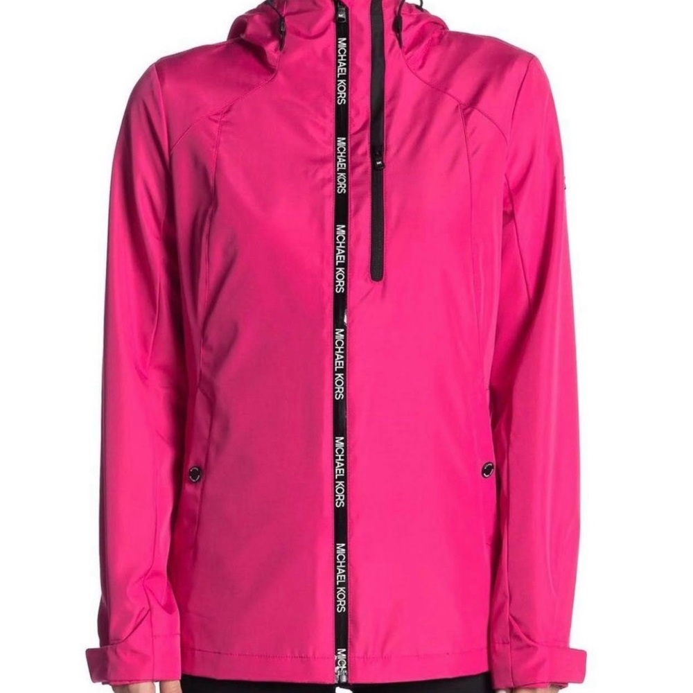Michael Kors Pink Hooded Jacket Sz L